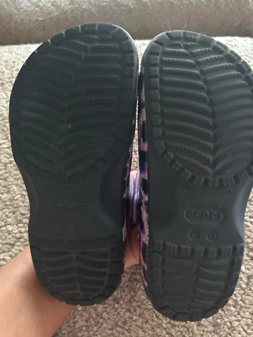 CROCS Kids Clog in Pink and Black Leopard Print